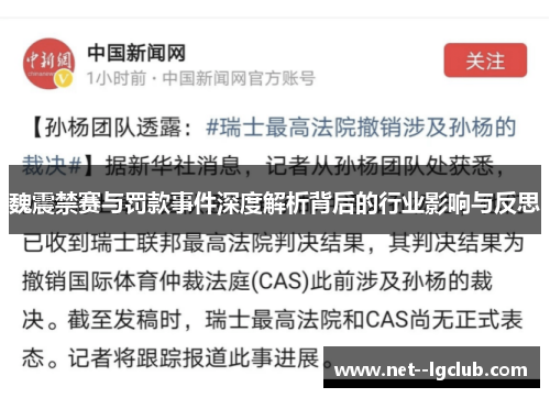 魏震禁赛与罚款事件深度解析背后的行业影响与反思